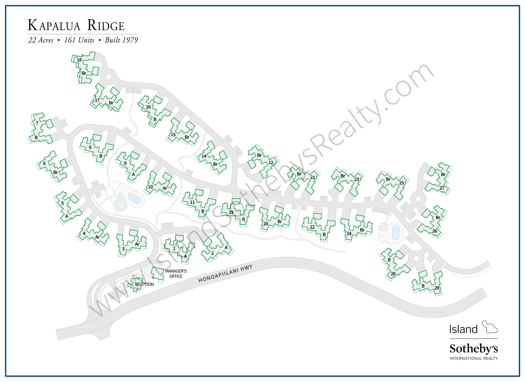 Kapalua Ridge Property Map